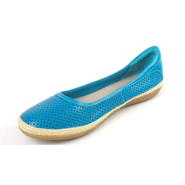 Clarks Collection Leather Espadrilles Danelly Adira Flats Turquoise | eBay