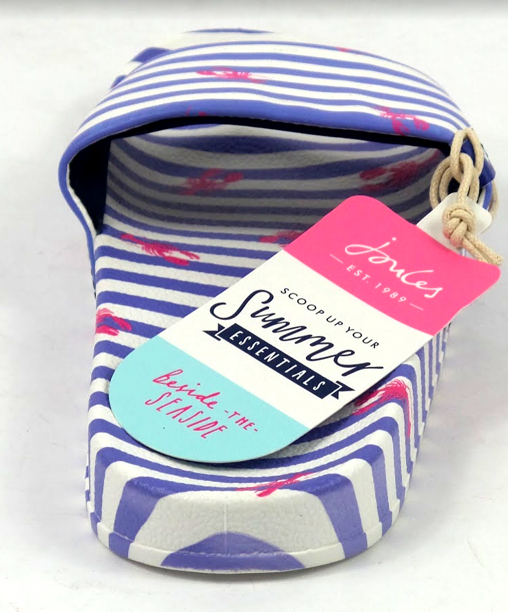 joules printed pool slide sandals