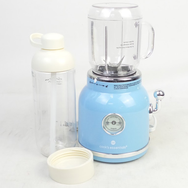 Cook's Essentials Retro Personal Blender w/ Jar & To Go Bottle 