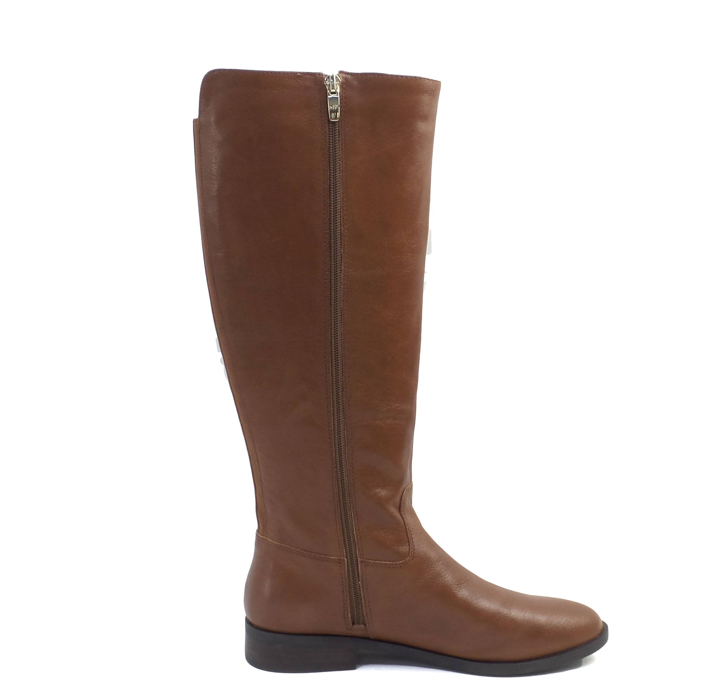 Marc Fisher Medium Calf Leather Tall Shaft Boots Secrit Cognac | Jender