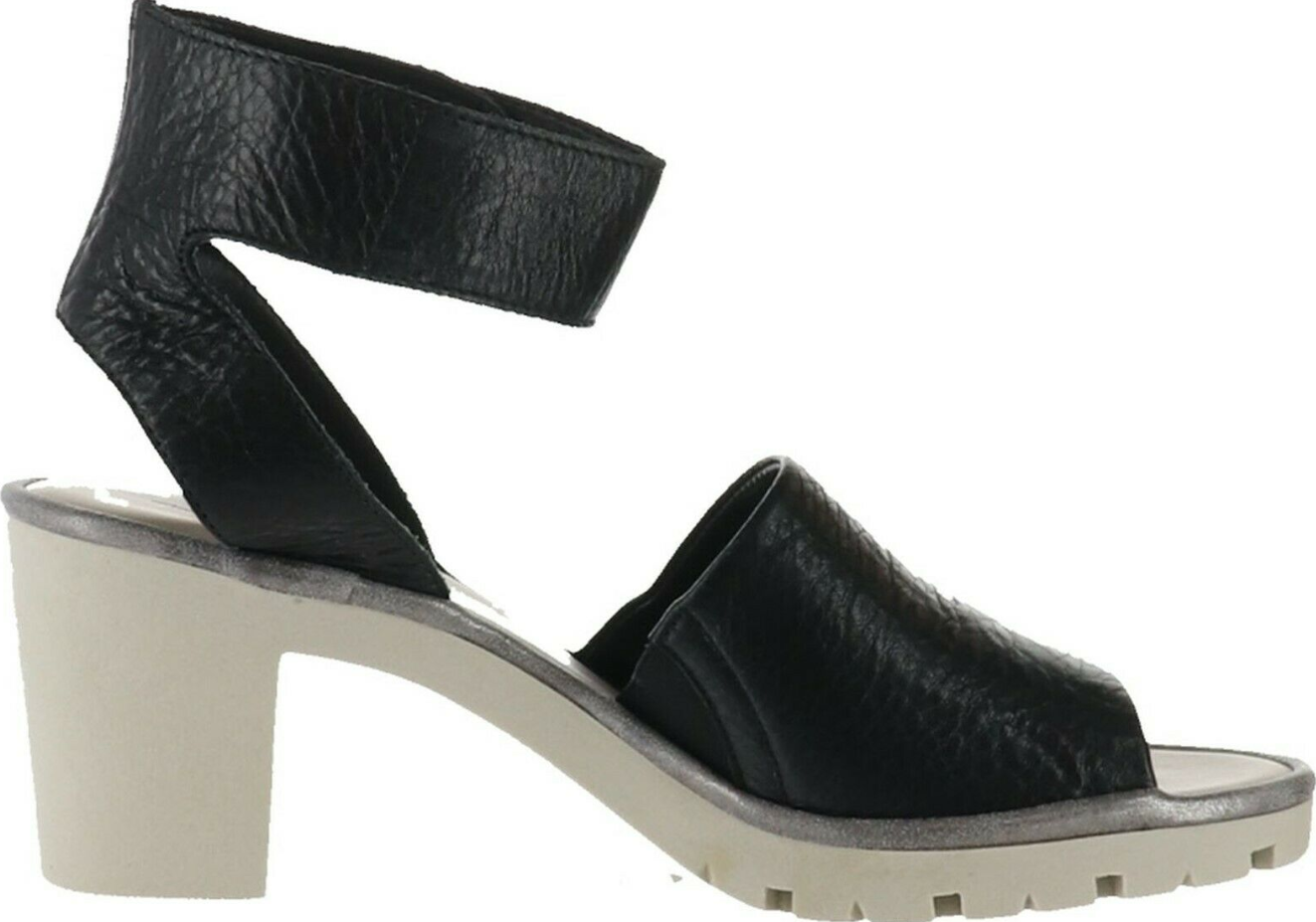 The Flexx Leather Ankle Strap Heeled Big Enough Black |