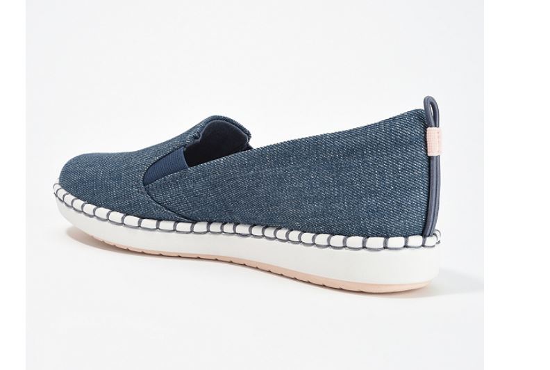 CLOUDSTEPPERS by Clarks Slip-On Shoes- Step Glow Slip Denim | eBay