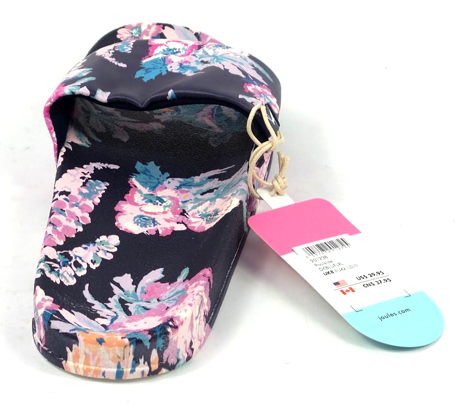 Joules Printed Pool Slide Sandals Poolside Dark Blue eBay
