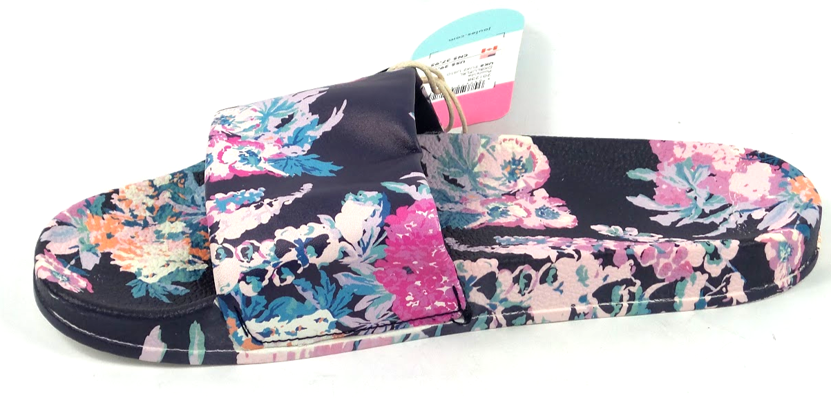 Joules Printed Pool Slide Sandals Poolside Dark Blue eBay