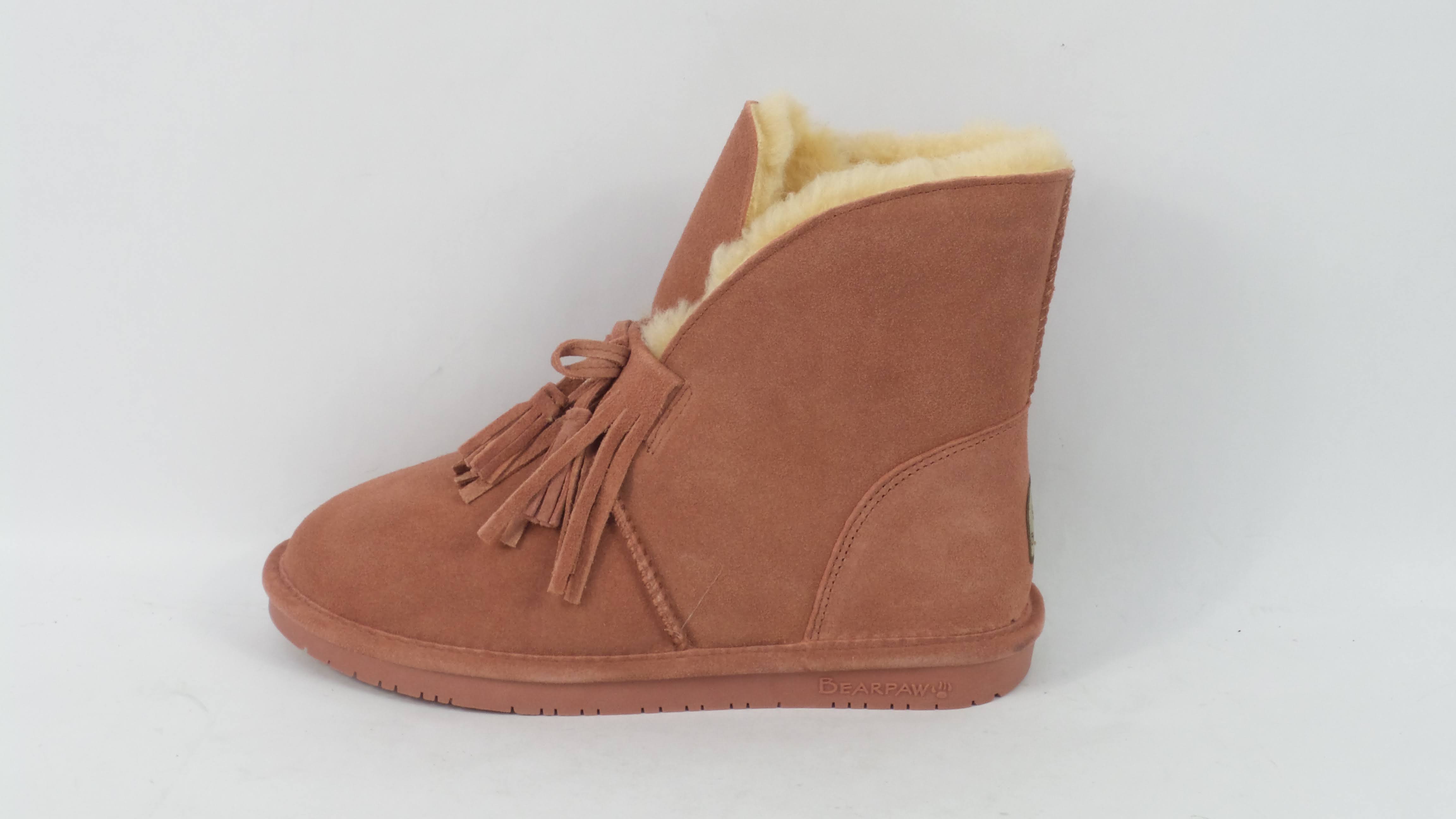 bearpaw fringe boots