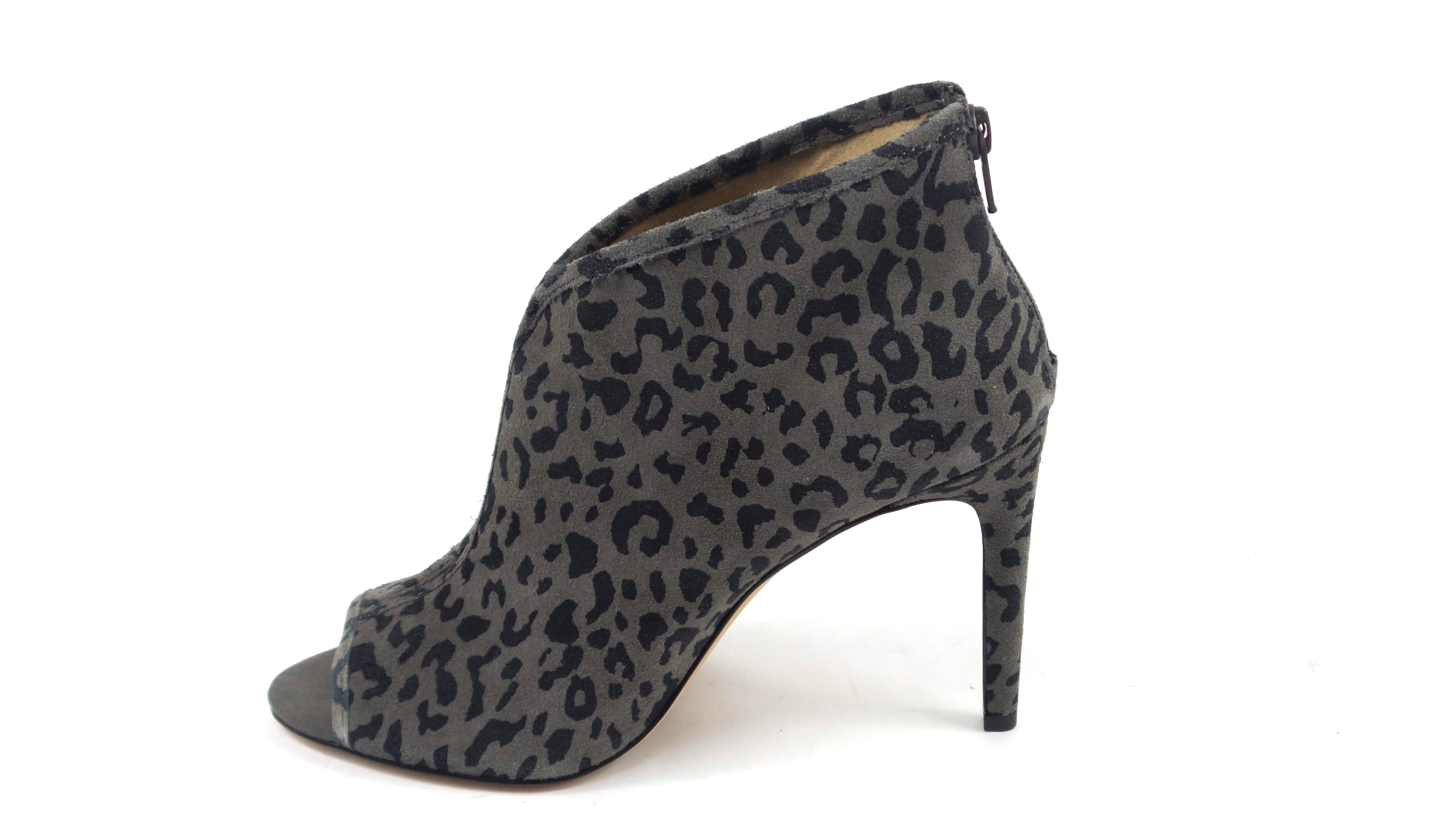grey leopard booties