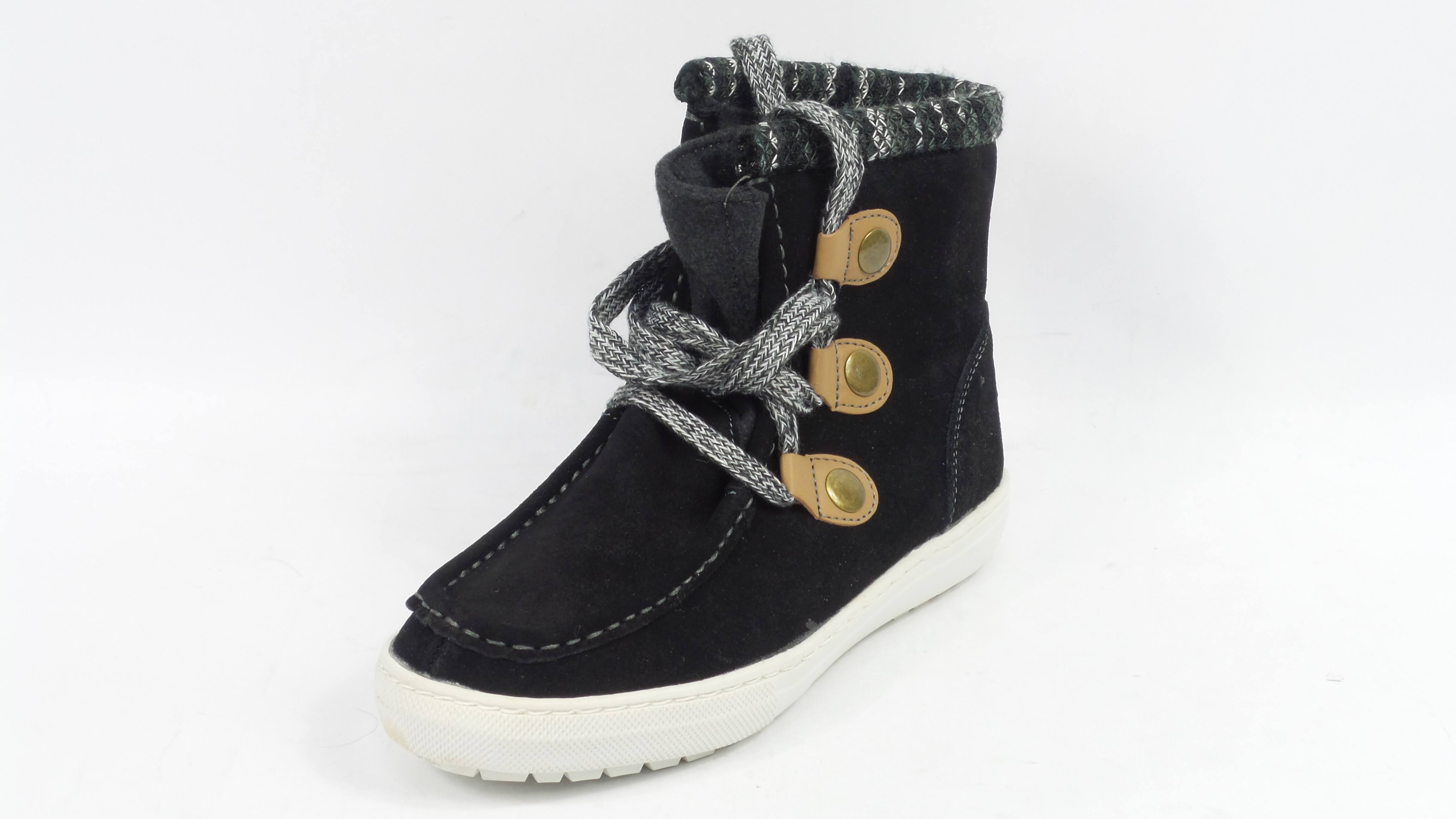 Sporto Smokin Water Resistant Suede Sneaker Boot Black