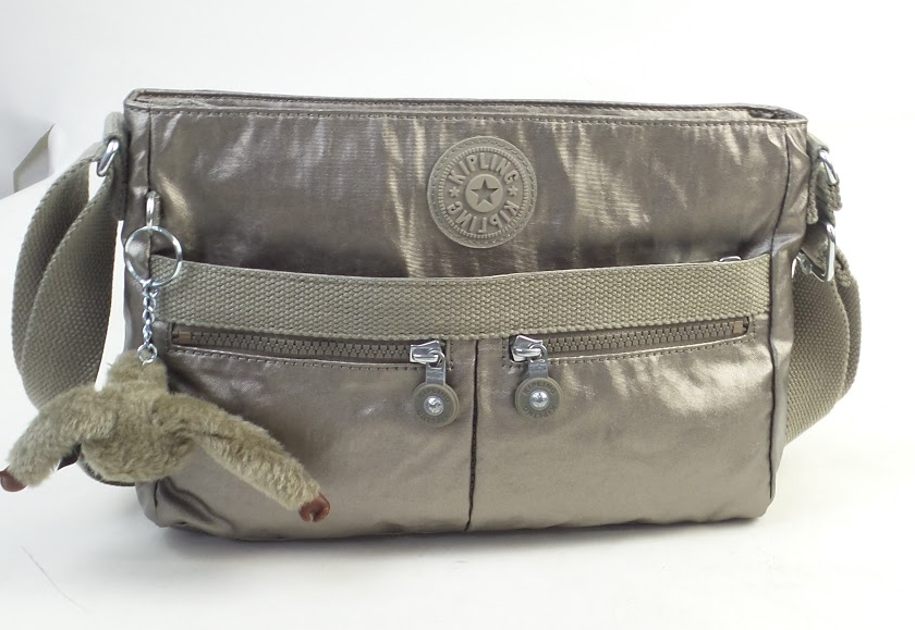 Kipling Crossbody Bag Angie Metallic Pewter Jender