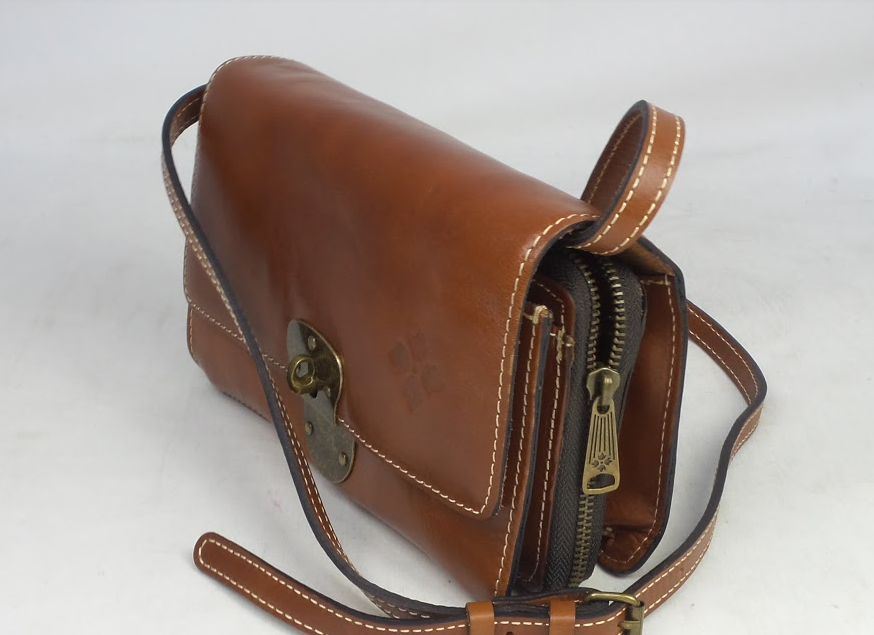 Patricia Nash Borsa A Tracolla Biella In Pelle, Colore Firenze, Nuova Con Etichette, Fatta A Mano In Italia - Foto 4