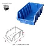 1 x Ergo XL+ Blue box Plastic Parts Storage Stacking Picking Bins 333x500x187