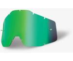 100% RACECRAFT/ACCURI/STRATA Replacement Lens Green Mirror