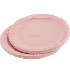 18 x PINK PLASTIC PARTY PLATES - 18cm Pack