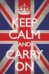 1art1 48799 - KEEP CALM AND CARRY ON Union Jack Poster 91 x 61 cm