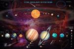 1art1 54379 The Solar System Kit with Neptune Objects Poster 91 x 61 cm