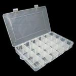 24 Compartment Plastic Storage Box 350x220x48mm, Adjustable Dividers, Lunar Box ®