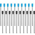 2.75 Inch Ballpoint Pen Refills for Diamond Crystal Stylus Pens and Ballpoint Pens with Black Velvet Bag, 20 Pieces (Black and Blue Refill)