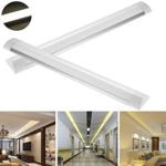 2x 1FT 24inch LED Batten Tube Linear Light Ceiling Mounted 600mm 20W Warm Lamps