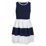 (3-4 Years, Navy) Girls Sleeveless Skater Dress