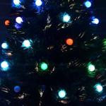 3ft LED Berry Lights Fiber Optic Pre-Lit Christmas Tree Home Decoration 90cm