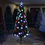 3ft Pre-Lit Fiber Optic Christmas Tree LED Snowflake Xmas Home Decorations 90cm