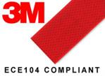 3M 983 Red Reflective Tape 55mm x 5m ECE104 Compliant (3M Diamond Grade)