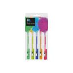 4 x Fluffy Gel Pens Green Yellow Blue Orange & Pink Party Bag Fillers School Stationery