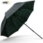 45″ Green Camo Brolly Umbrella With Tilt Function Carp Fishing Tackle NGT