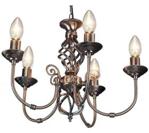 5 Arm Chandelier Traditional Barley Twist Ceiling Light Pendant Antique Brass