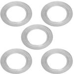 5 Pack | Bright 2.6W LED Under Cabinet Spot Lights & Driver Kit | Chrome & Natural White | Recessed Flush Mounted Fitting | Kitchen Worktop Countertop Cupboard Unit Down Light | Modern Round Lighting