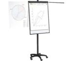 5 Star Flipchart Mobile Executive 700x1070mm Black Metal