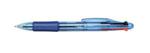 5 Star Office Ball Pen 4-Colour 1.0mm Tip 0.5mm Line Black Blue Red Green [Pack 12]