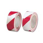 5 Star Red/White Hazard Tape, Soft PVC, Internal Use | Instant Adhesion to Surfaces | Width 48mm, Length 33m