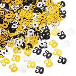 50 Number Confetti 50th Birthday Anniversary Confetti Decoration, 50 g/ 1.7 Ounces