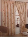 66″ X 90″ FLEUR FLORAL READY MADE LINED CURTAINS NATURAL / LINEN 100% POLYESTER