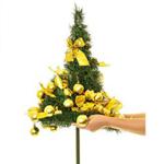 6ft Artificial Pop Up Christmas Tree Xmas Stand Traditional Decor Bows Colorado