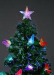 6ft Fiber Optic Christmas Tree Pre-Lit Xmas LED Lights Butterfly Decoration 180C