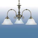 9353-3 Traditional Antique Brass 3 Light Ceiling Pendant