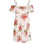 A2Z 4 Kids Girls Skater Dress Florals Print Summer Party - Off Shoulder Dresses Floral Red 13