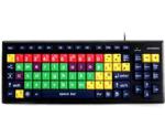 Accuratus Monster 2 USB Learning Keyboard in Lowercase Mixed Colour