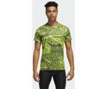 Adidas Own The Run Graphic Shirt semi solar slime/legacy blue