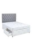 Airsprung New Victoria Essentials Quilt Divan With Storage Options - White White