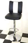American Diner Retro Style Stool Chair Furniture Kitchen Black