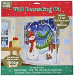 amscan 670201 Winter Scene Wall Decoration Kit (32 Piece)-165cm x 165cm-1 Pack