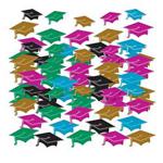 amscan 9900816 Multicolour Graduation Hat Confetti - 1 Pc