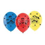 amscan 9903825 6 Latex Balloons Paw Patrol Red Blue Yellow