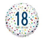 amscan International Confetti Birthday 18th Foil Balloon