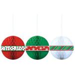 Amscan International Honeycomb Balls Christmas