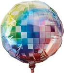 amscan Jumbo Disco Ball Foil Balloons w x 81cm-1 Pc, 32″