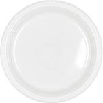 amscan White Dinner Plastic Plate Party Pack 22.8cm-20 Pcs