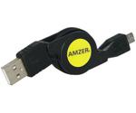 Amzer Micro USB Retractable Data Cable